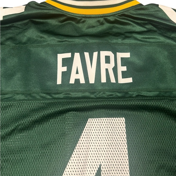 Reebok Brett Favre Authentic NFL On Field Equipment Football Jersey Large #4 - Picture 3 of 9